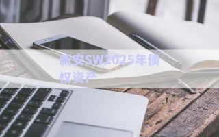 新安SW2025年債權資產(chǎn)