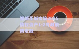 鄒城圣城文旅2025債權資產(chǎn)1-2號政府債定融