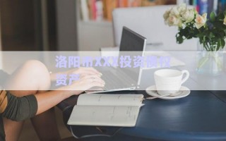 洛陽市XXX投資債權(quán)資產(chǎn)