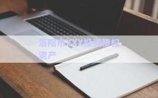 洛陽市XXX投資債權(quán)資產(chǎn)